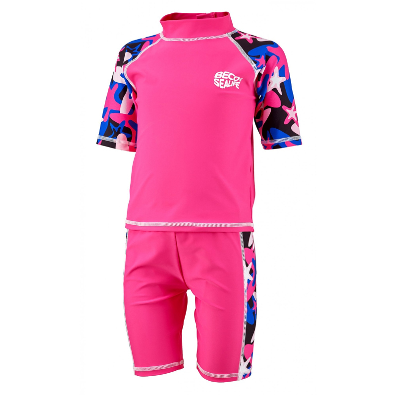 Beco Sealife Zweiteiler UV-Schwimmanzug Kinder 4 - pink 140