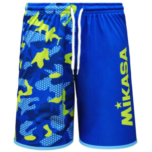 MIKASA Beachvolleyball Shorts Camouflage Herren royal/lime L