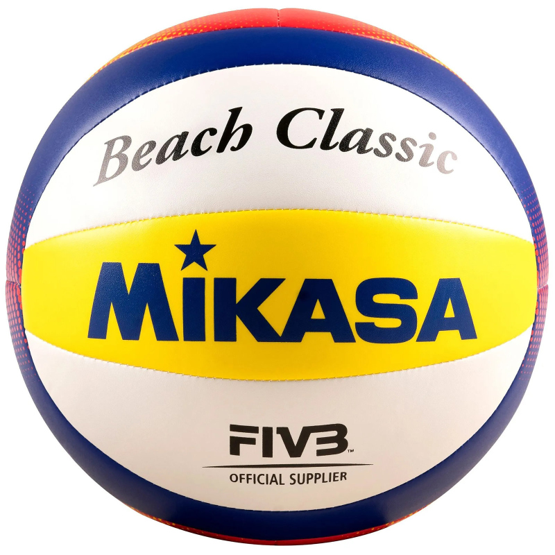 MIKASA BV552C Beachvolleyball Beach Classic blau/gelb/weiß 5