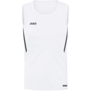 JAKO Challenge Tanktop Kinder weiß/anthra light 140