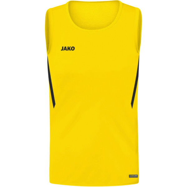 JAKO Challenge Tanktop Kinder citro/schwarz 140