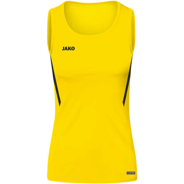 JAKO Challenge Tanktop Damen citro/schwarz 40