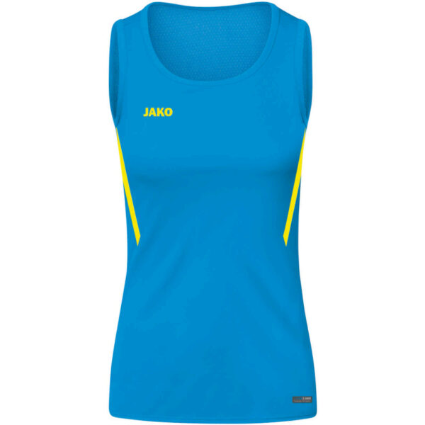 JAKO Challenge Tanktop Damen JAKO blau/neongelb 34