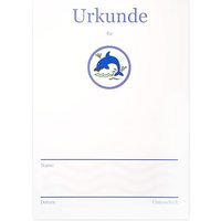 Schwimmurkunde "Delfin"