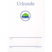 Schwimmurkunde "Frosch"